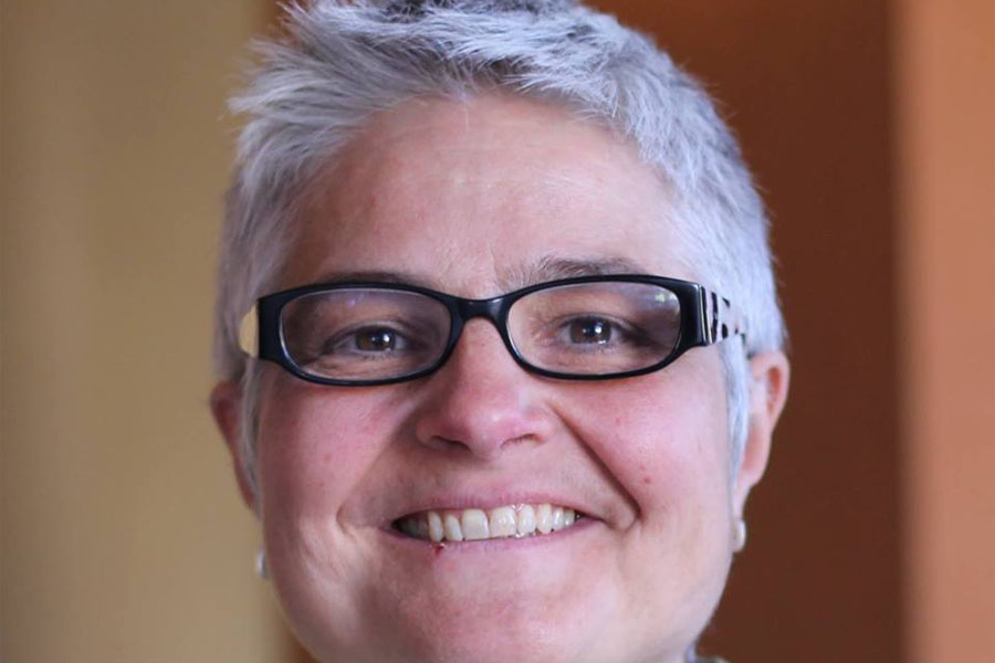 Someone working on computer 10